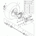 GRIZZLY 700 EPS 4WD YFM7FGPBL Заднее колесо 2