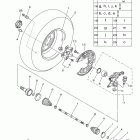 GRIZZLY 700 EPS 4WD YFM7FGPBL Переднее колесо 2