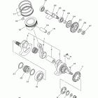 GRIZZLY 550 EPS 4WD HUNTER YFM5FGPHB Коленчатый вал и Поршень
