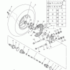 Grizzly 700 EPS Hunter YFM7FGPHB Заднее колесо 2