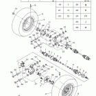 GRIZZLY 450 EPS 4WD HUNTER YFM45FGPHB Заднее колесо