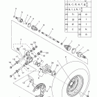 GRIZZLY 700 4WD HUNTER YFM7FGHB Заднее колесо