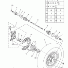 GRIZZLY 550 EPS 4WD HUNTER YFM5FGPHA Переднее колесо
