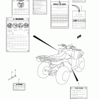 LT-F400F KingQuad 400FS 4x4 Label (lt-f400f e33)