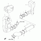LT-A500XP KingQuad 500AXi 4x4 Auto Power Steering Cooling duct