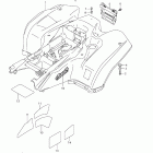 LT-A500XP KingQuad 500AXi 4x4 Auto Power Steering Rear fender (lt-a500xpl2 e28)