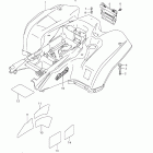 LT-A500XP KingQuad 500AXi 4x4 Auto Power Steering Rear fender (lt-a500xpzl2 e33)