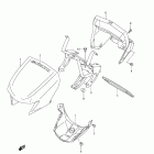 LT-A750XP KingQuad 750AXi 4x4 Auto Power Steering Handle cover (lt-a750xpzl2 e28)