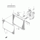 LT-A500XP KingQuad 500AXi 4x4 Auto Power Steering Radiator (lt-a500xpzl2 e28)