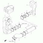 LT-A750XP KingQuad 750AXi 4x4 Auto Power Steering Cooling duct