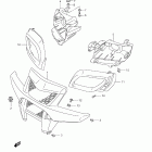LT-A500XP KingQuad 500AXi 4x4 Auto Power Steering Front grille (lt-a500xpl2 e33)