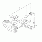 LT-A400F,Z KingQuad 400ASi 4x4 Auto Rear combination lamp (lt-a400f e33)