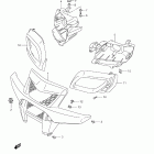 LT-A500XP KingQuad 500AXi 4x4 Auto Power Steering Front grille (lt-a500xpzl2 e33)
