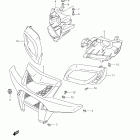LT-A500XP KingQuad 500AXi 4x4 Auto Power Steering Front grille (lt-a500xpl2 e28)
