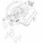 LT-A750X,Z KingQuad 750 AXi 4x4 Auto Rear fender (lt-a750xz l2 e33)