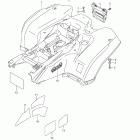 LT-A750X,Z KingQuad 750 AXi 4x4 Auto Rear fender (lt-a750xz l2 e28)