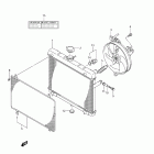 LT-A500XP KingQuad 500AXi 4x4 Auto Power Steering Radiator (lt-a500xpl2 e28)