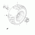 LT-A500XP KingQuad 500AXi 4x4 Auto Power Steering Right rear wheel (lt-a500xpzl2 e33)