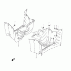 LT-F400F KingQuad 400FS 4x4 Mudguard