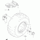 LT-F250 Ozark 250 Заднее колесо левое