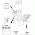 LT-A500XP KingQuad 500AXi 4x4 Auto Power Steering Label (lt-a500xl1 e28)