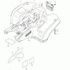 LT-A500XP KingQuad 500AXi 4x4 Auto Power Steering Rear fender (lt-a500xpzl2 e28)