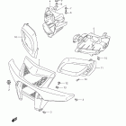 LT-A500X,Z KingQuad 500AXi Front grille (lt-a500xz l1 e33)
