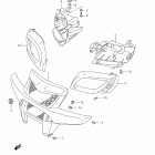 LT-A500X,Z KingQuad 500AXi Front grille (lt-a500xz l1 e28)