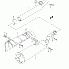 LT-A500X,Z KingQuad 500AXi Глушитель