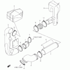 LT-A500X,Z KingQuad 500AXi Cooling duct