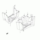 LT-A400F KingQuad 400FSi Footrest mudguard