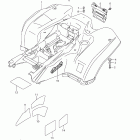 LT-A500X,Z KingQuad 500AXi Rear fender (lt-a500x l1 e28)