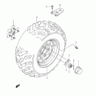 LT-A500X,Z KingQuad 500AXi Left rear wheel (lt-a500x l1 e28)