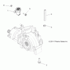 SPORTSMAN FOREST 850 - A12ZN8EFK Drive train, gearcase mounting, front