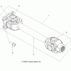 SPORTSMAN TOURING EPS 550 - A12DN5EAF/EAR Drive train, prop shaft, rear