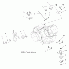 HAWKEYE 400 HO 2X4 - A11MB46FZ Крепление двигателя