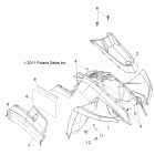 SCRAMBLER 500 4X4 INTL - A12NG50FA Переднее крыло
