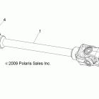 SCRAMBLER 500 4X4 INTL - A12NG50FA Кардан передний