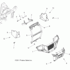 SPORTSMAN FOREST 800 - A12MH76FF Корпус, передний бампер и крепления
