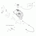 SPORTSMAN FOREST 800 - A12MH76FF Топливный бак