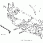 SPORTSMAN FOREST 850 - A12ZN8EFK Chassis, main frame
