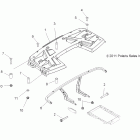 SPORTSMAN FOREST 800 - A12MH76FF Body, rear rack