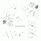 SPORTSMAN FOREST 5OO - A12MH50FF/FX/FY Brakes, rear brake lines
