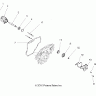 SPORTSMAN FOREST 800 - A12MH76FF Engine, oil pump and water pump