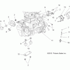 SPORTSMAN FOREST 800 - A12MH76FF Крепление двигателя