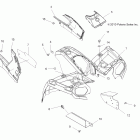 HAWKEYE 400 HO 2X4 - A11MB46FZ Переднее  и занее крыло