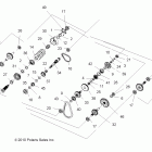SPORTSMAN FOREST 550 - A11ZX55FF Drive train, main gearcase internals (built 3 / 01...
