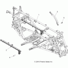 SPORTSMAN FOREST 850 - A11ZX85FF Chassis, main frame