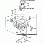 Bayou 185 (KLF185-A2) Цилиндр и поршни