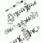 Mojave 250 (KSF250-A1) Задняя ступица колеса